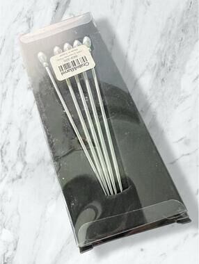 Crate & Barrel 2000s Set Of 5 Stainless Hors D’Oeuvres Cocktail Picks, 3.5”